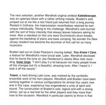 CD Scott Wendholt Quintet: Through The Shadows