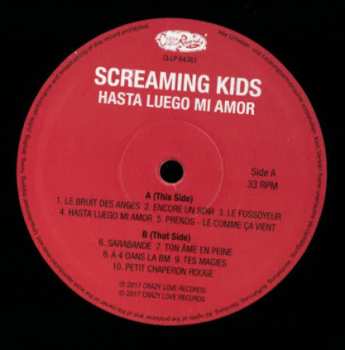 LP Screaming Kids: Hasta Luego Mi Amor