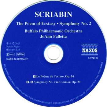 CD Alexander Scriabine: The Poem Of Ecstasy • Symphony No. 2