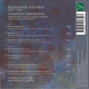 3CD Alexander Scriabine: Complete Symphonies For Piano 4-hands And 2 Pianos