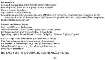 SACD Alexander Scriabine: Yevgeny Sudbin Plays Scriabin