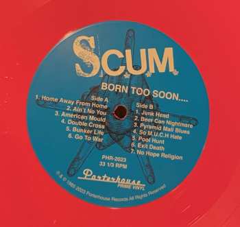 LP S.C.U.M.: Born Too Soon.... CLR