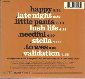 CD Sean Fyfe Quartet: Late Night