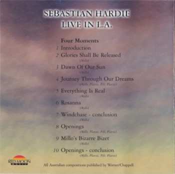 CD Sebastian Hardie: Live In L.A.
