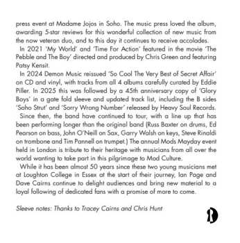 2CD Secret Affair: Live At The Scala