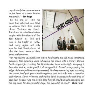 2CD Secret Affair: Live At The Scala