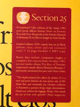 5LP/Dobozkészlet Section 25: Always Now DLX | LTD | CLR