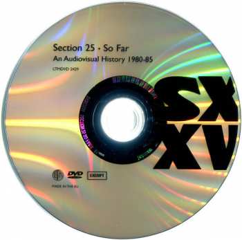 DVD Section 25: So Far - An Audiovisual History 1980-85