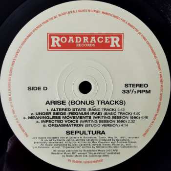 2LP Sepultura: Arise