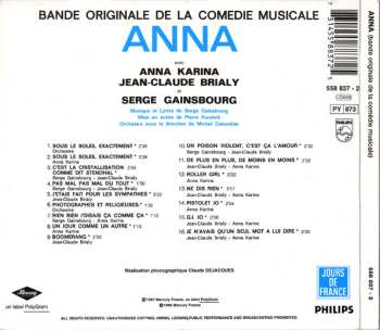 CD Serge Gainsbourg: Anna (Bande Originale De La Comedie Musicale) DIGI