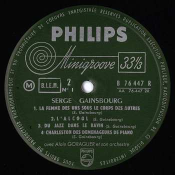 LP Serge Gainsbourg: Du Chant A La Une