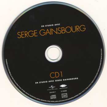 3CD Serge Gainsbourg: En Studio Avec Serge Gainsbourg