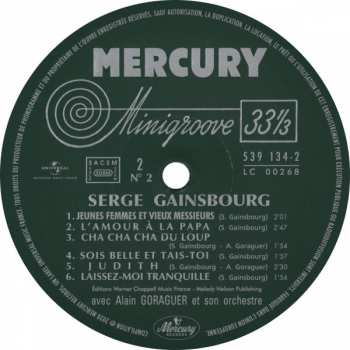 9LP/Dobozkészlet Serge Gainsbourg: Intégrale Des Enregistrements Studio, Volume 1 : 1958-1970  LTD