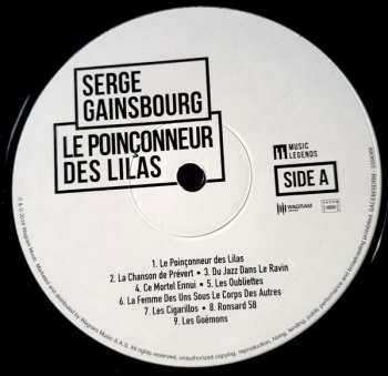 LP Serge Gainsbourg: Le Poinçonneur Des Lilas