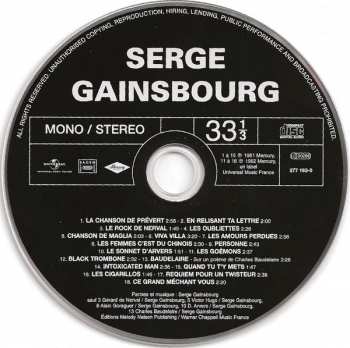 12CD/Dobozkészlet Serge Gainsbourg: L'Essentiel Des Albums Studio