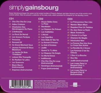 3CD/Dobozkészlet Serge Gainsbourg: Simply Gainsbourg (3 CDs From The Genius Of Chanson)
