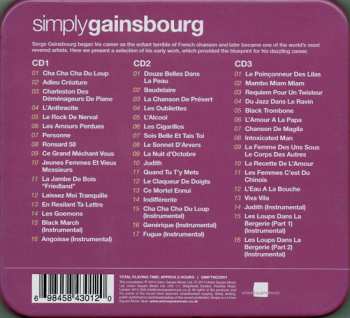 3CD/Dobozkészlet Serge Gainsbourg: Simply Gainsbourg (3 CDs From The Genius Of Chanson)
