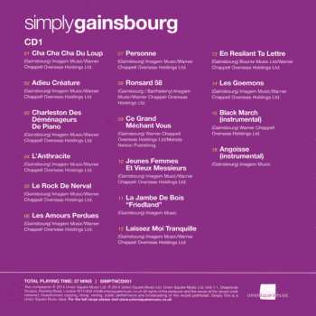 3CD/Dobozkészlet Serge Gainsbourg: Simply Gainsbourg (3 CDs From The Genius Of Chanson)