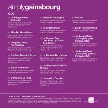 3CD/Dobozkészlet Serge Gainsbourg: Simply Gainsbourg (3 CDs From The Genius Of Chanson)