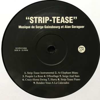 LP Serge Gainsbourg: Strip-Tease (Bande Originale Du Film)