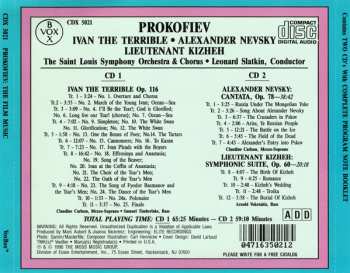 2CD/Dobozkészlet Sergei Prokofiev: The Film Music: Alexander Nevsky;  Ivan The Terrible; Lt. Kizheh
