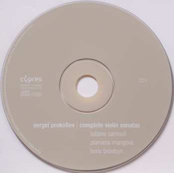 2CD Sergei Prokofiev: Sergeï Prokofiev Complete Violin Sonatas