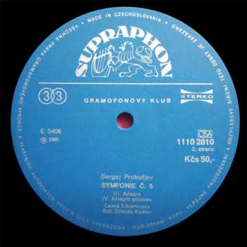 LP Sergei Prokofiev: Symfonie Č.5
