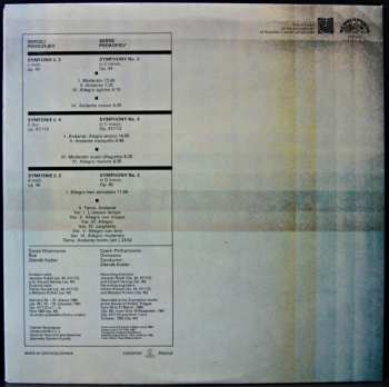 2LP Sergei Prokofiev: Symphonies Nos. 2, 3, 4 (2xLP)