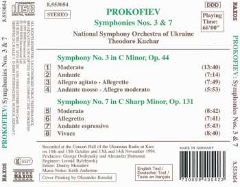 CD Sergei Prokofiev: Symphonies Nos. 3 And 7