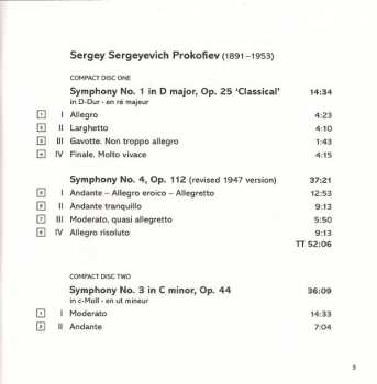 4CD/Dobozkészlet Sergei Prokofiev: The Complete Symphonies
