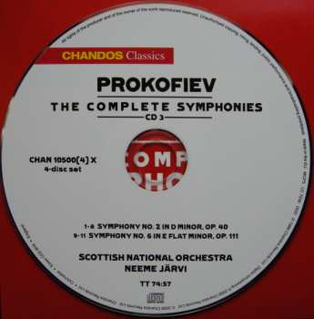 4CD/Dobozkészlet Sergei Prokofiev: The Complete Symphonies