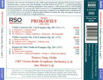 CD Sergei Prokofiev: Violin Concertos Nos. 1 And 2
