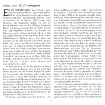 CD Sergei Prokofiev: Violin Sonatas - Five Melodies