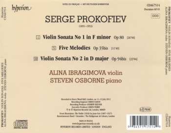CD Sergei Prokofiev: Violin Sonatas - Five Melodies