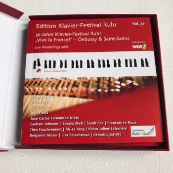 4CD François Le Roux: Edition Klavier-Festival Ruhr: 30 Jahre Klavier-Festival Ruhr, "Vive La France!" - Debussy & Saint-Saëns