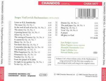 CD Sergei Vasilyevich Rachmaninoff: Complete Songs - Volume 3