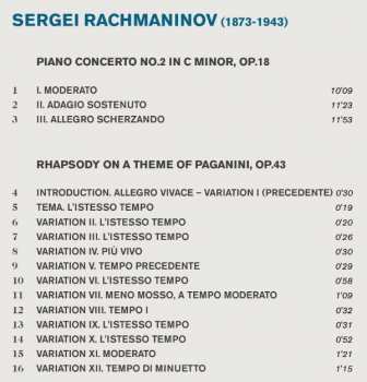 CD Sergei Vasilyevich Rachmaninoff: Piano Concert No.2 / Paganini Rhapsody