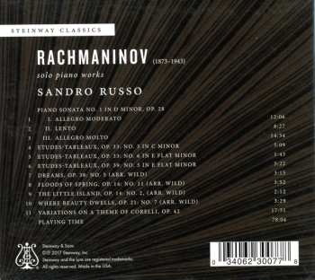 CD Sergei Vasilyevich Rachmaninoff: Solo Piano Works