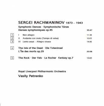 CD Sergei Vasilyevich Rachmaninoff: Symphonic Dances, The Isle Of The Dead, The Rock