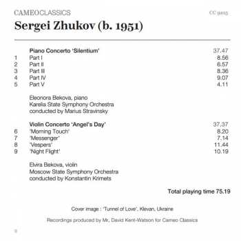CD Сергей Жуков: Piano Concerto 'Silentium'; Violin Concerto 'Angel's Day'