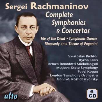 6CD/Dobozkészlet Sergei Vasilyevich Rachmaninoff: Sergei Rachmaninov (1873-1943) Complete Symphonies And Concertos