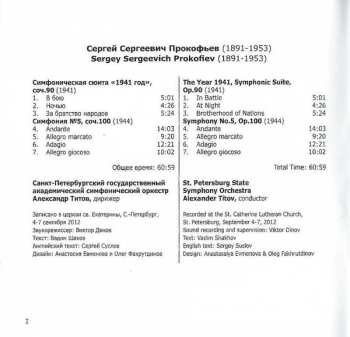 CD Sergei Prokofiev: The Year 1941, Symphony No.5