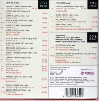 3CD/Dobozkészlet Dennis Russell Davies: "The Americas" Und Ein Neues Melodram