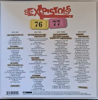 4CD/Dobozkészlet Sex Pistols: 76-77 LTD