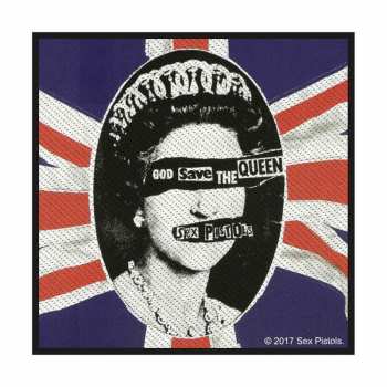 Merch Sex Pistols: Felvarró God Save The Queen