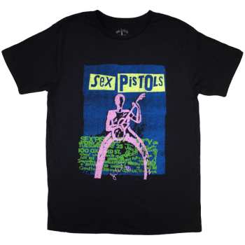 Merch Sex Pistols: Póló Guitar Cartoon