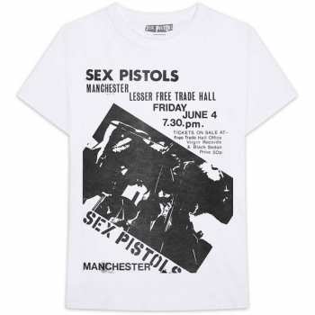 Merch Sex Pistols: Póló Manchester Flyer 