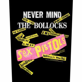 Merch Sex Pistols: Hátfelvarró Never Mind The Bollocks Album Tracks Black