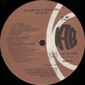 2LP Sha Na Na: The Golden Age Of Rock 'N' Roll