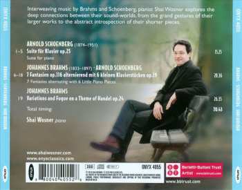 CD Johannes Brahms: Fantasies; Handel Variations; Six Little Piano Pieces; Suite For Piano